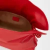 Bolso de mano Flamenco mediano con detalle en espiral, en piel de becerro napa Bolso de mano Flamenco mediano con detalle en espiral, en piel de becerro napa