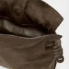 Bolso de mano Flamenco mediano en nubuck granulado Bolso de mano Flamenco mediano en nubuck granulado