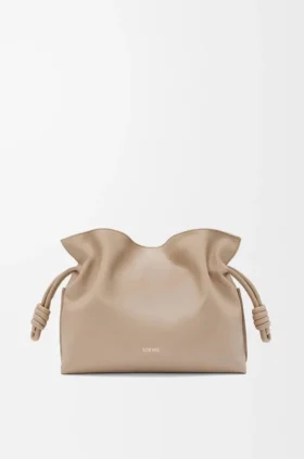 Bolso de mano Flamenco mediano en piel de becerro napa