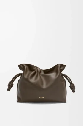 Bolso de mano Flamenco mediano en piel de becerro napa