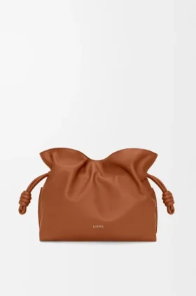 Bolso de mano Flamenco mediano en piel de becerro napa