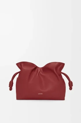 Bolso de mano Flamenco mediano en piel de becerro napa