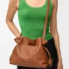 Bolso de mano Flamenco mediano en piel de becerro napa