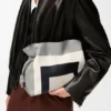 Bolso de mano Flamenco mediano en piel de becerro napa