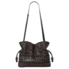 Bolso de mano Flamenco mediano «Negro-marrón» a411Fc1Xdn-1103 Bolso de mano Flamenco mediano «Negro-marrón» a411Fc1Xdn-1103