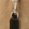 Bolso de mano Panta Flamenco mediano en piel de becerro brillante