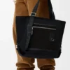 Bolso Flex con cremallera en lona y gamuza Bolso Flex con cremallera en lona y gamuza
