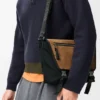 Bolso Flex Messenger mediano en lona y gamuza Bolso Flex Messenger mediano en lona y gamuza