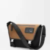 Bolso Flex Messenger mediano en lona y gamuza Bolso Flex Messenger mediano en lona y gamuza