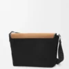 Bolso Flex Messenger mediano en lona y gamuza Bolso Flex Messenger mediano en lona y gamuza