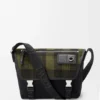 Bolso Flex Messenger mediano en lona y gamuza cepillada Bolso Flex Messenger mediano en lona y gamuza cepillada