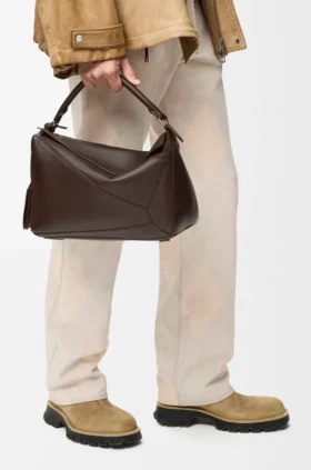 Bolso grande «Featherlight Puzzle» en piel de cordero napa