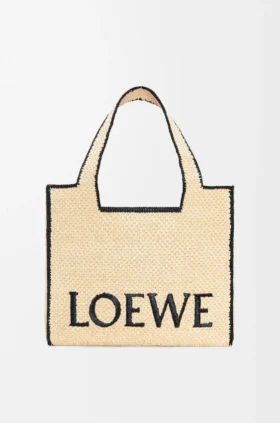 Bolso grande Loewe Font Tote de rafia