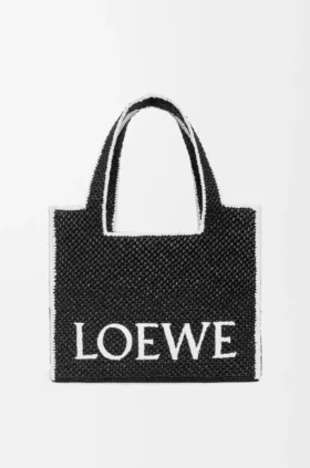 Bolso grande Loewe Font Tote de rafia
