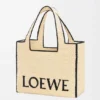 Bolso grande Loewe Font Tote de rafia
