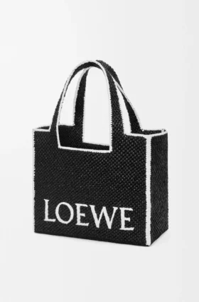 Bolso grande Loewe Font Tote de rafia
