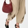 Bolso hobo «Diamond» de piel de becerro