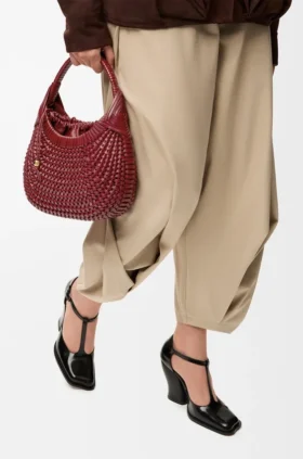 Bolso hobo «Diamond» de piel de becerro
