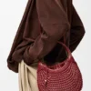 Bolso hobo «Diamond» de piel de becerro