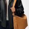 Bolso hobo «Loop» grande en piel de becerro de gamuza Bolso hobo «Loop» grande en piel de becerro de gamuza