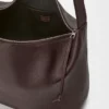 Bolso Hobo Loop grande en piel de becerro granulada y flexible Bolso Hobo Loop grande en piel de becerro granulada y flexible
