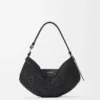 Bolso loewe Swing mediano de rafia y piel de becerro Bolso loewe Swing mediano de rafia y piel de becerro
