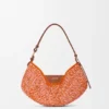 Bolso loewe Swing mediano de rafia y piel de becerro Bolso loewe Swing mediano de rafia y piel de becerro