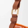 Bolso loewe Swing mediano de rafia y piel de becerro Bolso loewe Swing mediano de rafia y piel de becerro