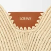 Bolso loewe Swing mediano de rafia y piel de becerro Bolso loewe Swing mediano de rafia y piel de becerro