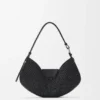 Bolso loewe Swing mediano de rafia y piel de becerro Bolso loewe Swing mediano de rafia y piel de becerro