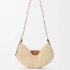 Bolso loewe Swing mediano de rafia y piel de becerro Bolso loewe Swing mediano de rafia y piel de becerro