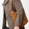 Bolso «Loop» de piel de becerro en gamuza Bolso «Loop» de piel de becerro en gamuza