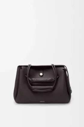 Bolso Madrid grande en piel de becerro granulada y flexible
