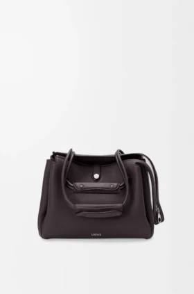 Bolso Madrid mediano en piel de becerro granulada y flexible