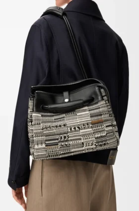 Bolso Madrid mediano en tejido trenzado