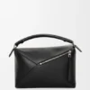 Bolso mediano «Puzzle Edge» en piel de becerro clásica Bolso mediano «Puzzle Edge» en piel de becerro clásica