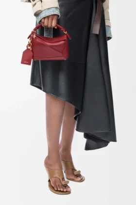 Bolso Mini Featherlight Puzzle en piel de cordero napa