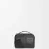 Bolso mini para cámara de uso cruzado en piel de becerro satinada Bolso mini para cámara de uso cruzado en piel de becerro satinada