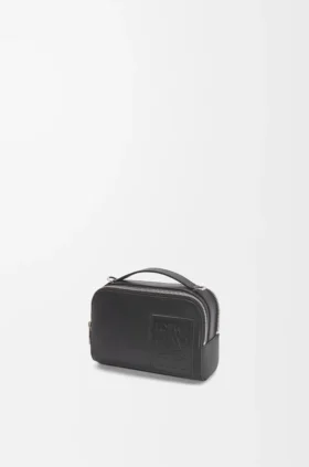 Bolso mini para cámara de uso cruzado en piel de becerro satinada