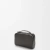 Bolso mini para cámara de uso cruzado en piel de becerro satinada Bolso mini para cámara de uso cruzado en piel de becerro satinada