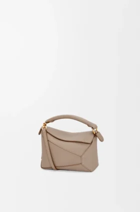 Bolso Mini Puzzle Edge en piel de becerro de grano suave