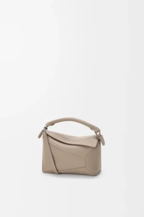 Bolso Mini Puzzle Edge en piel de becerro de grano suave
