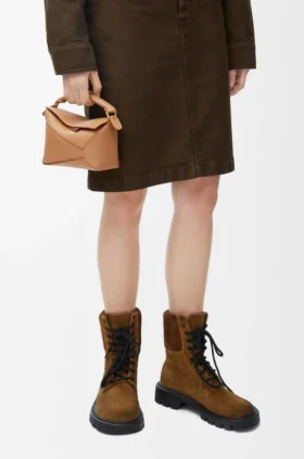 Bolso Mini Puzzle Edge en piel de becerro de grano suave