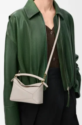 Bolso Mini Puzzle Edge en piel de becerro de grano suave