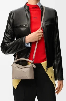 Bolso Mini Puzzle Edge en piel de becerro de grano suave