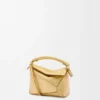 Bolso Mini Puzzle Edge en piel de cordero laminada Bolso Mini Puzzle Edge en piel de cordero laminada