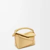 Bolso Mini Puzzle Edge en piel de cordero laminada Bolso Mini Puzzle Edge en piel de cordero laminada