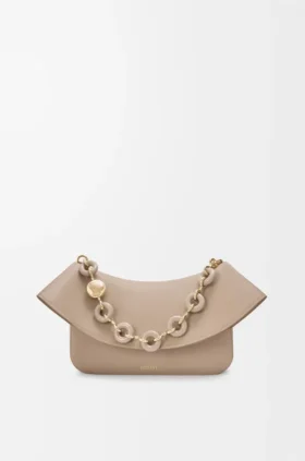 Bolso Ola mediano en piel de becerro lisa