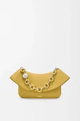Bolso Ola mediano en piel de becerro lisa