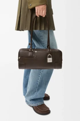 Bolso Panta Amazona 31 Cropped en piel de becerro brillante